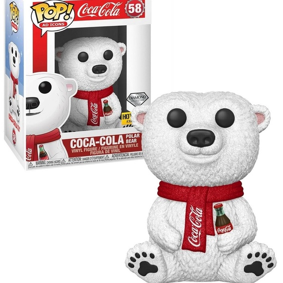 Funko Coca-Cola Diamond Collection Pop! Ad Icons Coca-Cola Polar Bear Figure - Picture 1 of 11
